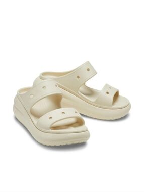 Crocs Classic Crush 207670-2Y2 Slide Unisex Size W8/M6 Bone Sandal